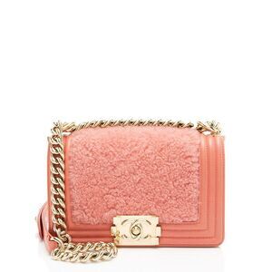 Chanel Shearling Calfskin Small Boy Bag